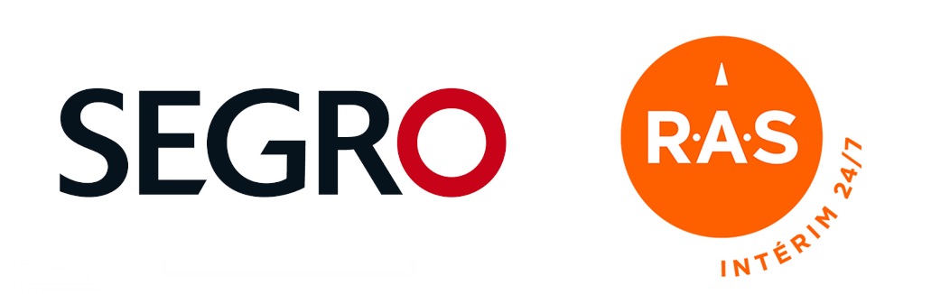 Logos SEGRO et RAS Interim, partenaires de la formation Gestion Informatisée des Stocks