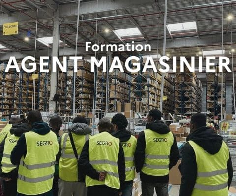 Stagiaires du GPI2D en Titre Pro Agent Magasinier à la découverte des entrepôts logistiques de SEGRO.